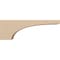 Ekena Millwork 5"W x 30"D x 10"H Thin Huntington Rough Cedar Woodgrain TimberThane Corbel, Primed Tan CORUR05X30X10HUNRCPR - alternate 4